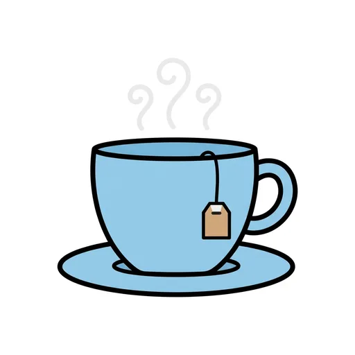 Pictograma de té (objetos cotidianos) para SAAC y logopedia