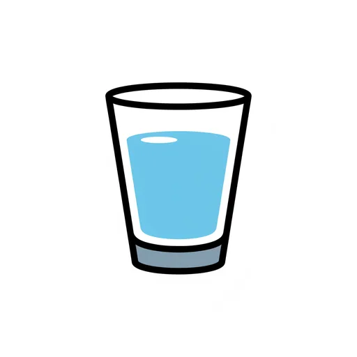 Pictograma de vaso (casa y hogar) para SAAC y logopedia