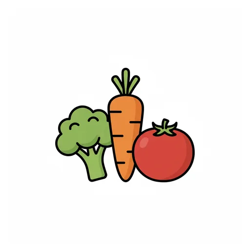 Pictograma de verdura (comida y bebida) para SAAC y logopedia