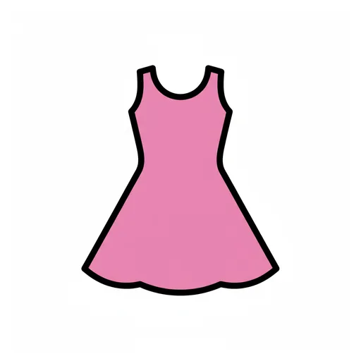 Pictograma de vestido (ropa y complementos) para SAAC y logopedia