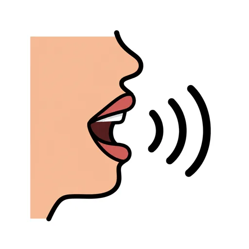 Pictograma de vocalizar (acciones y verbos) para SAAC y logopedia
