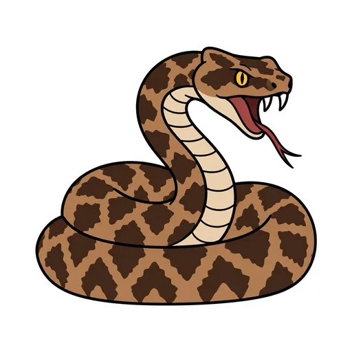 Pictograma de víbora (animales) para SAAC y logopedia