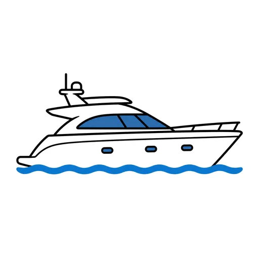Pictograma de yate (lugares y transporte) para SAAC y logopedia