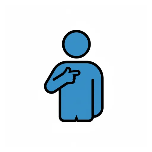 Pictograma de yo (palabras y comunicación) para SAAC y logopedia