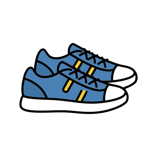 Pictograma de zapatillas (ropa y complementos) para SAAC y logopedia