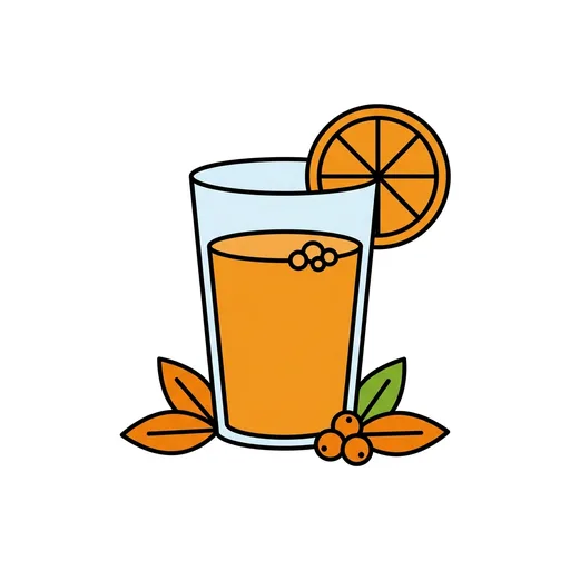 Pictograma de zumo de naranja (objetos cotidianos) para SAAC y logopedia