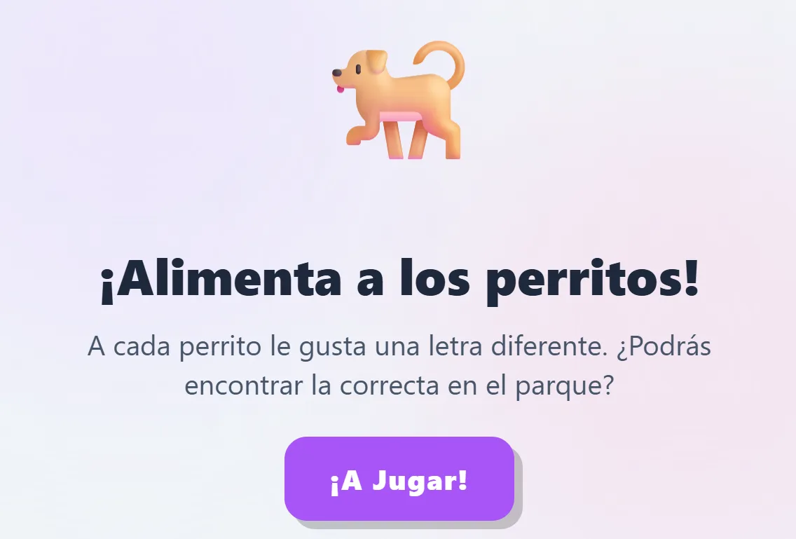 Perritos Tragones: Discriminación de Letras · Logopedia